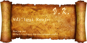 Völgyi Kevin névjegykártya