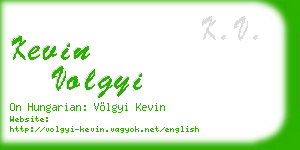 kevin volgyi business card